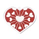 Colgante acrílico transparente del día de san valentín OACR-A025-02A-1