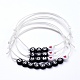 Verstellbare Armbänder aus gewachster Polyesterschnur mit Perlen BJEW-JB05295-1