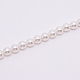 Poignées de sac de perles rondes en acrylique blanc FIND-TAC0006-24D-01-2