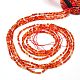 Natural Red Agate Beads Strands G-J002-03A-2