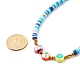 Fruits & Disc Handmade Polymer Clay Beaded Necklace for Teen Girl Women NJEW-JN03734-3