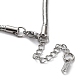 304 Stainless Steel Round Snake Chain Necklace NJEW-D045-13P-3