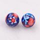 Spray Painted Resin Beads GLAA-F049-A11-2