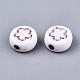 Opaque White Acrylic Beads MACR-T038-10-01RG-2