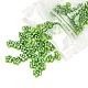 手作りのミルフィオリガラスビーズ30個  花  薄緑  6.4~9x3.2mm  穴：1mm  30個/袋 LAMP-FS0001-01B-2