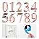 Globleland 10 pièces 10 styles chiffres 3d abs plaque de numéro de chambre en plastique FIND-GL0001-47-1