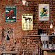 Globleland Cat Silencieusement vous juger en métal vintage plaque en métal affiche rétro mur en métal décoratif signes en étain 8 × 12 pouces pour la maison cuisine bar café club verger décoration AJEW-WH0189-052-6