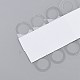 透明なPVC自己接着ハングタブ  折り畳み式のユーロスロット穴付き  店舗小売表示タブ用  透明  5x3x0.05cm CDIS-Z001-02A-3