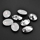 Faceted Oval Imitation Taiwan Acrylic Rhinestone Pointed Back Cabochons GACR-A007-20x30mm-48-1