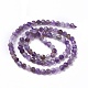 Natural Amethyst Beads Strands X-G-L581A-001-3