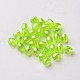 AB Color Plated Eco-Friendly Transparent Acrylic Barrel Beads TACR-L002-3mm-35-1