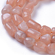 Natürliche sunstone Perlen Stränge G-P433-14-3