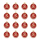 Golden Plated Alloy Enamel Charms X-ENAM-S118-03S-2