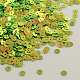 オーナメントアクセサリー円盤状のスパンコールビーズ  レインボーメッキスパンコールビーズ  芝生の緑  10mm  穴：1mm X-PVC-Q014-10mm-T14-1