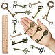 Sunnyclue ciondolo chiave scheletro kit fai da te per creare gioielli per regali artigianali DIY-SC0017-38-3