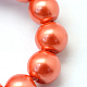 Chapelets de perles rondes en verre peint HY-Q003-12mm-38-3