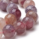 Brins de perles de tourmaline rouge natura G-D0008-01-10mm-3