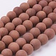 Synthetic Goldstone Beads Strands G-J372-03-8mm-1