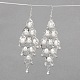 Kronleuchter Glas Perle baumeln Ohrringe EJEW-JE01552-01-2