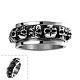 Punk Rock Style 316L Surgical Stainless Steel Skull Rings for Men RJEW-BB06596-11-1