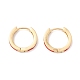 Real 18K Gold Plated Cubic Zirconia Huggie Hoop Earrings EJEW-I260-18G-NR-2