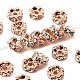 Messing Strass Zwischen perlen&nbsp;RB-A014-L6mm-01RG-NF-1