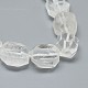 Chapelets de perles en cristal de quartz naturel G-F632-43-2