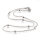 304 Stainless Steel Snake Chain Necklaces NJEW-G313-15P-1