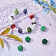Sunnyclue 12 pièces 6 perles de style chalumeau bosselées faites à la main LAMP-SC0001-08-4
