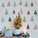 FINGERINSPIRE Christmas Tree Stencils 30x30cm 6 Different Christmas Tree Pattern Stencils with Stars Stencils Template Plastic Reusable Tree Stencil for Painting on Wood Floor Wall Window DIY-WH0172-735-6
