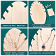 Présentoir de colliers en bois pandahall NDIS-WH0001-11-5