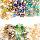 Aricraft 180 pièces breloques en verre galvanoplastie 6 couleurs FIND-AR0004-25-1