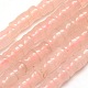 Bamboo Natural Rose Quartz Beads Strands G-P063-87C-1