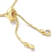 Langlebige runde Perlenschieber-Armbänder aus vergoldetem Messing für Damen und Herren BJEW-E089-01G-02-3