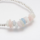 Bracelets extensibles avec perles en pierre précieuse naturelle BJEW-JB03548-3