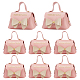 BENECREAT 8pcs Wedding Candy Boxes Pink Leather Bowknot Gift Boxes Handbag Gift Boxes for Weddings CON-WH0084-48G-02-1