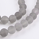 Natural Grey Agate Bead Strands G-H055-10mm-3