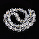 Transparent Crackle Glass Beads Strands X-GLAA-N051-04-2