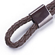 Bracelets multi-rangs avec cordon en cuir tressé BJEW-F291-06A-5
