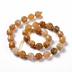 Natural Topaz Jade Beads Strands G-G990-F14-3