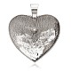 Alloy Rhinestone Heart Pendants ALRI-J011-01AS-2