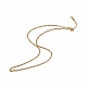Placcatura ionica (ip) 304 collana a catena in corda di acciaio inossidabile per uomo donna NJEW-K245-010A-1