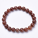 Aventurine naturelle bracelets extensibles de perles BJEW-S128-02-1