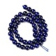 Lapis lazuli naturale perle tonde fili X-G-I181-10-10mm-4