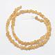 Electroplate Natural Citrine Bead Strands G-F331-06-C-2