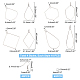 Kit per la creazione di orecchini a cerchio con perline fai da te unicraftale DIY-UN0002-43P-4