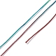 セグメント染色ポリエステル糸  編組コード  カラフル  1mm  約54.68ヤード（50m）/ロール NWIR-I013-E-24-3