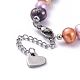 Natürliche Süßwasserperlen Perlen Armbänder BJEW-JB05263-3