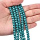 Chapelets de perles en turquoise synthétique X-TURQ-G106-6mm-02E-5