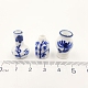 Сине-белая фарфоровая ваза с миниатюрными украшениями BOTT-PW0001-151-1